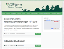 Tablet Screenshot of bistrupspejderne.dk